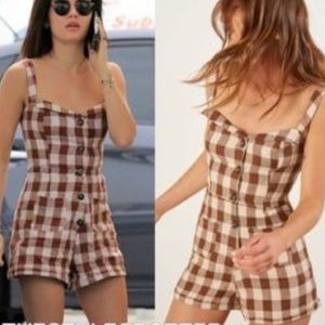 Reformation Linen Coconut Jumpsuit